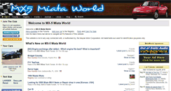 Desktop Screenshot of mx5world.com